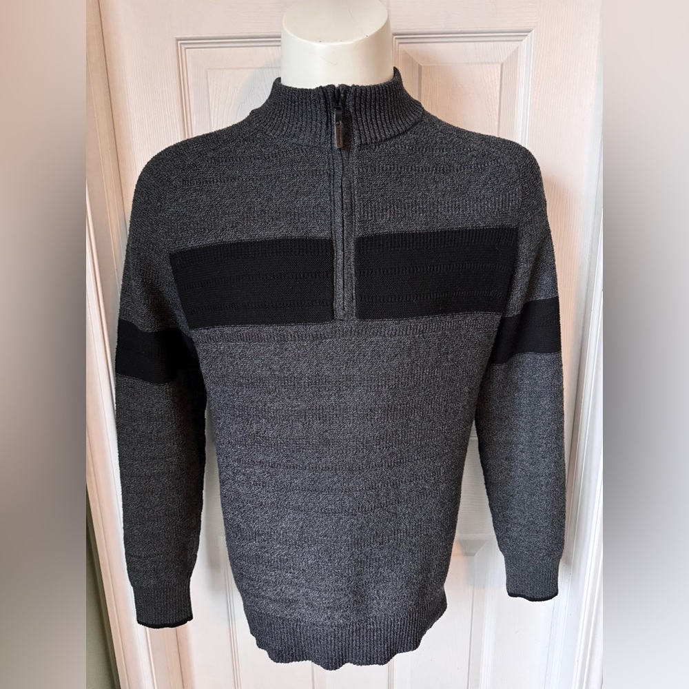 Mens Smartwool Ripple Ridge Stripe Half Zip Sweater Size Large Like NEW - Picture 7 of 12